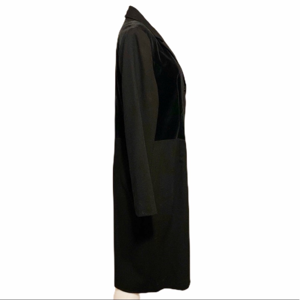 Vintage Jackie K Pure Virgin Wool Black Dress - Picture 2 of 6
